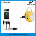 2W Portable Solar Emergency Lantern with Phone Charger 5-in-1